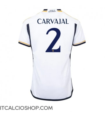 Real Madrid Daniel Carvajal #2 Prima Maglia 2023-24 Manica Corta